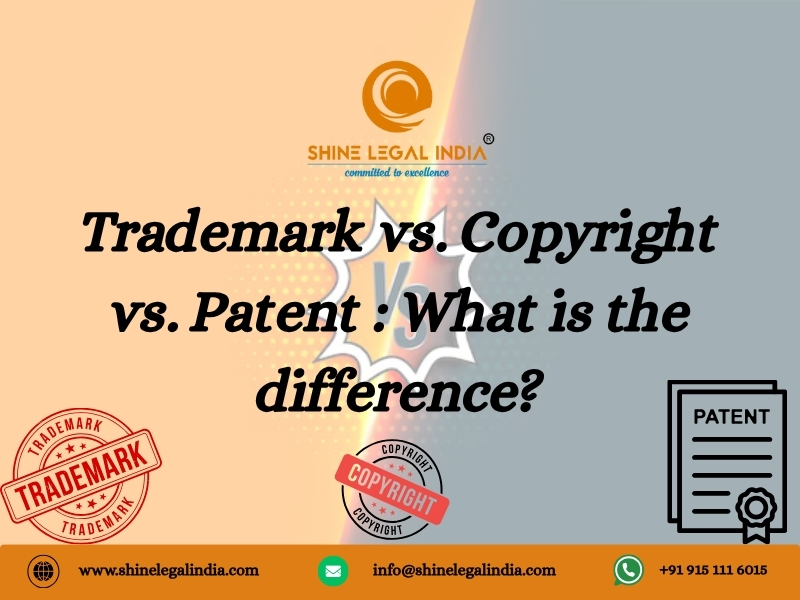 Trademark vs. Copyright vs. Patent: What is the difference?